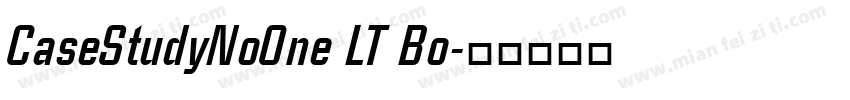 CaseStudyNoOne LT Bo字体转换